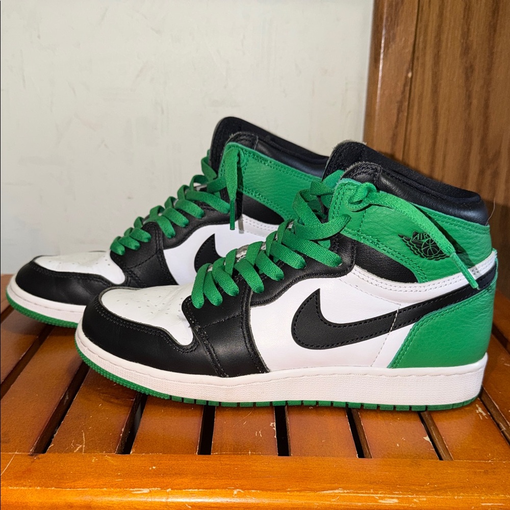 Nike Air Jordan’s Black and Green High Tops